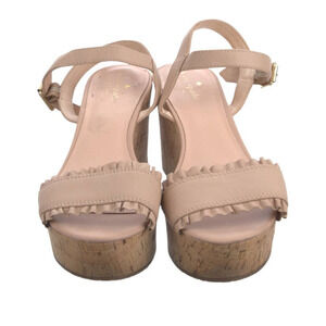 Kate Spade New York Tomas Beige Leather Sandals Shoe Size: 9.5